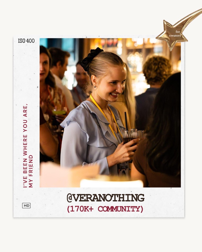 Vera at a creator community event
